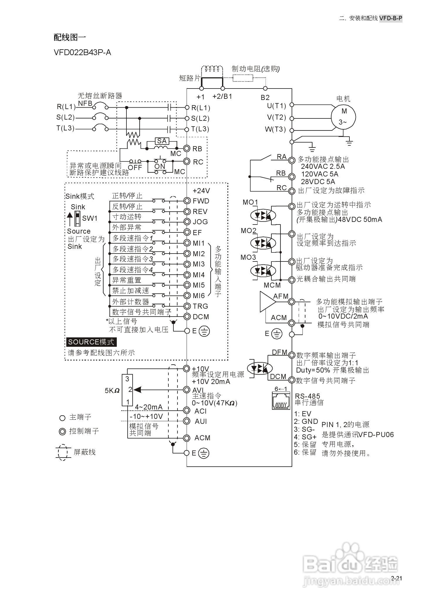 台安VFD450B43W-P变频器使用手册:[4]