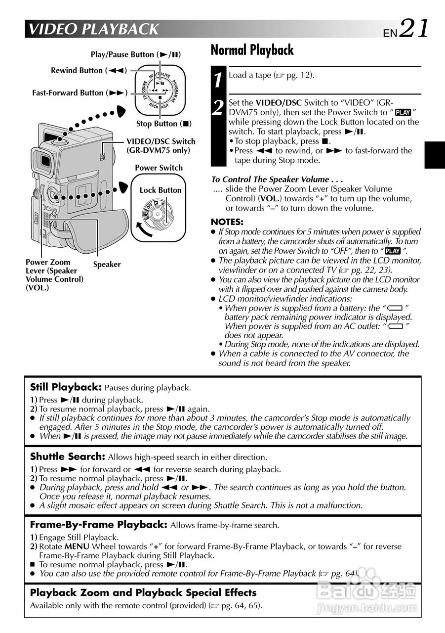 胜利JVC GR-DVM75数码摄像机使用说明书:[3]