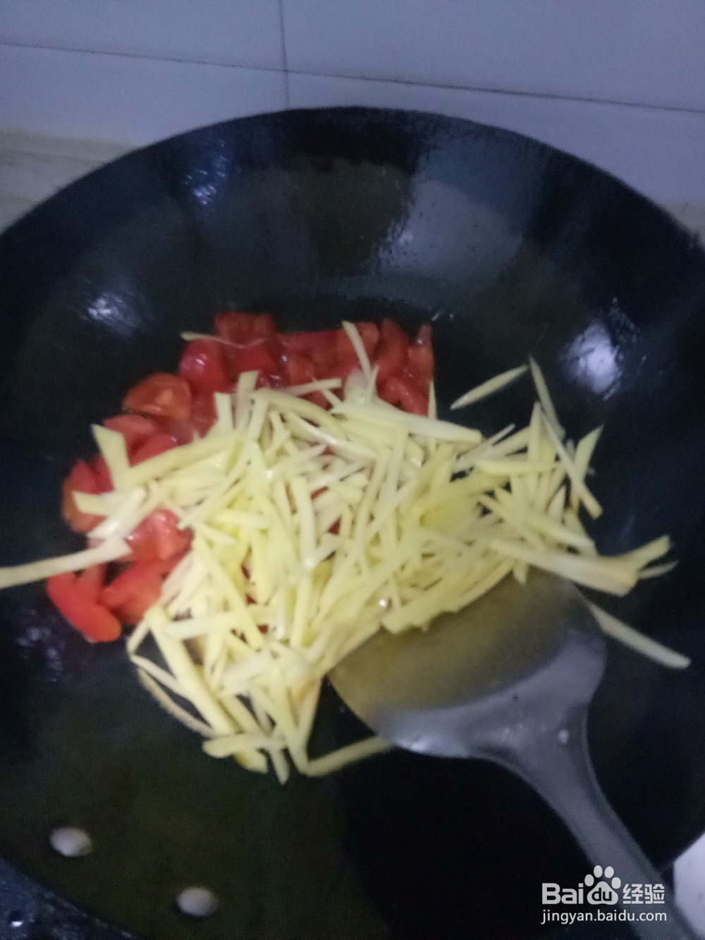 家常炒西红柿土豆