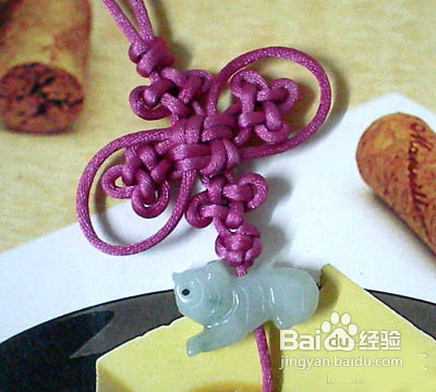 怎样编变化酢浆草结毛衣链