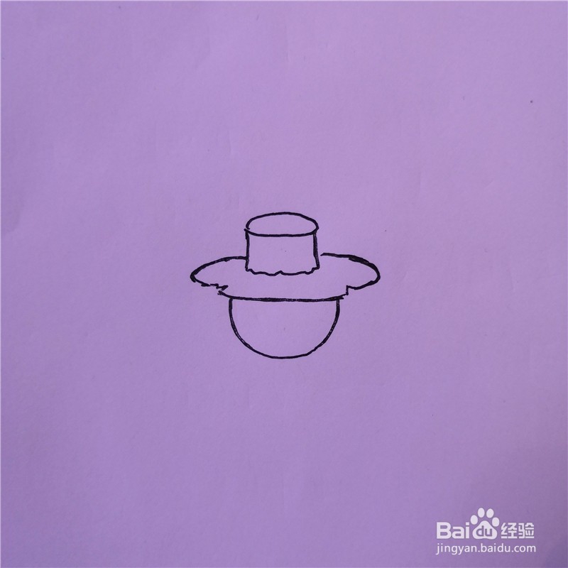 怎么画稻草人的简笔画?