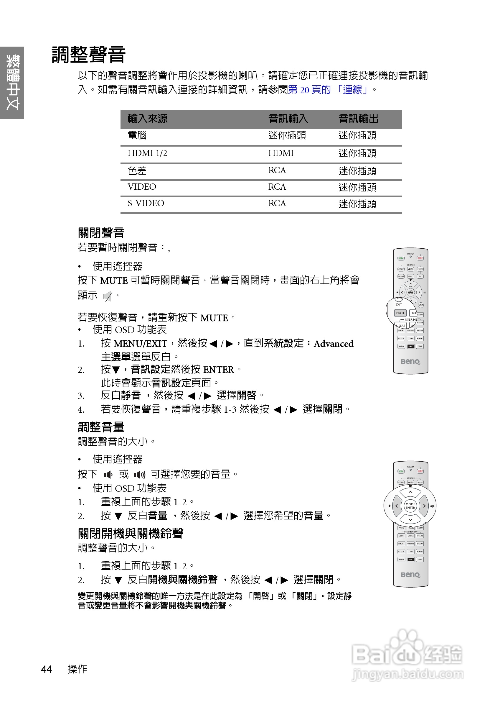 明基W700投影机使用说明书:[5]