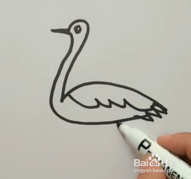 怎样简笔画仙鹤