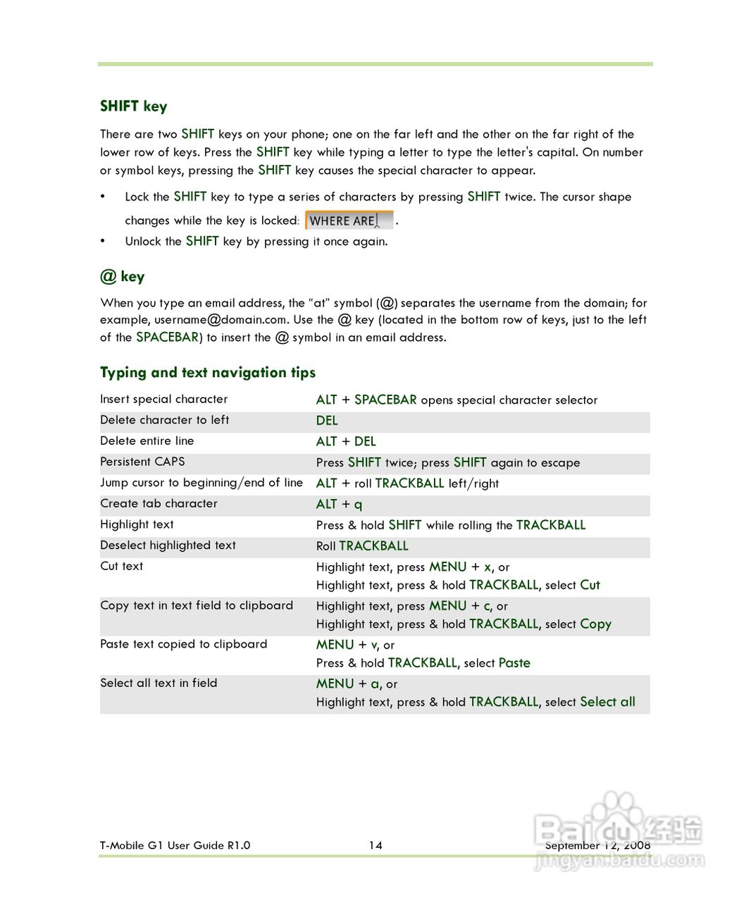 HTC T-Mobile G1手机说明书:[2]