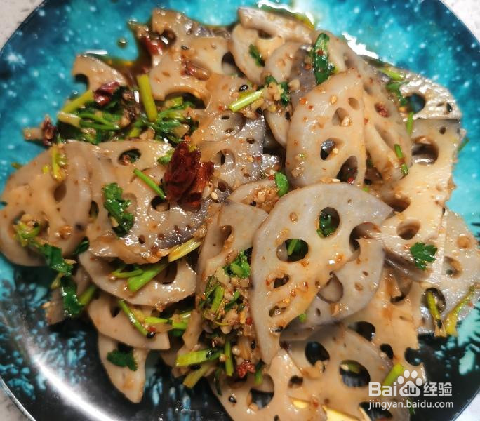 凉拌麻辣藕片的做法