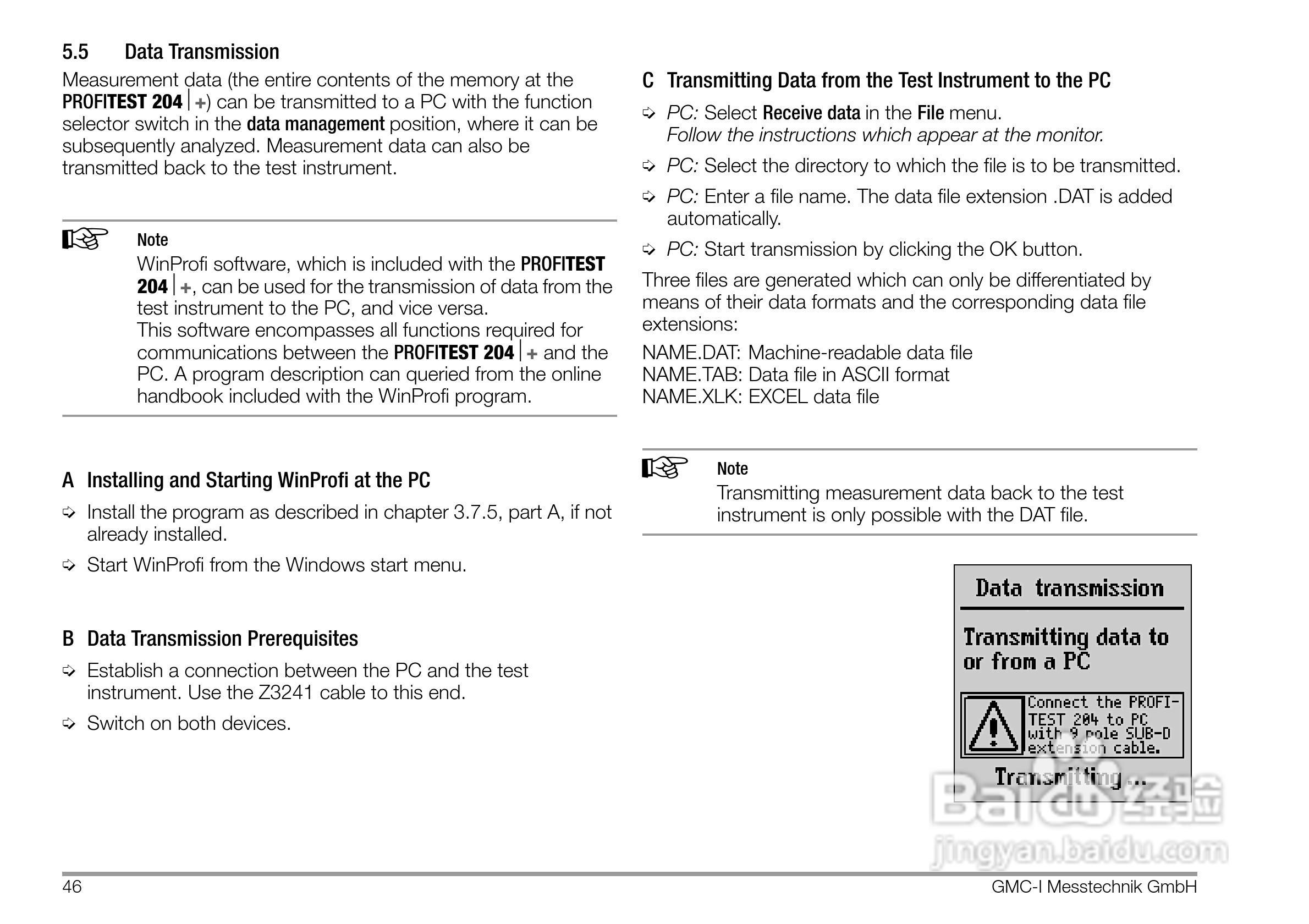 PROFITEST 204安规测试仪使用说明书:[5]