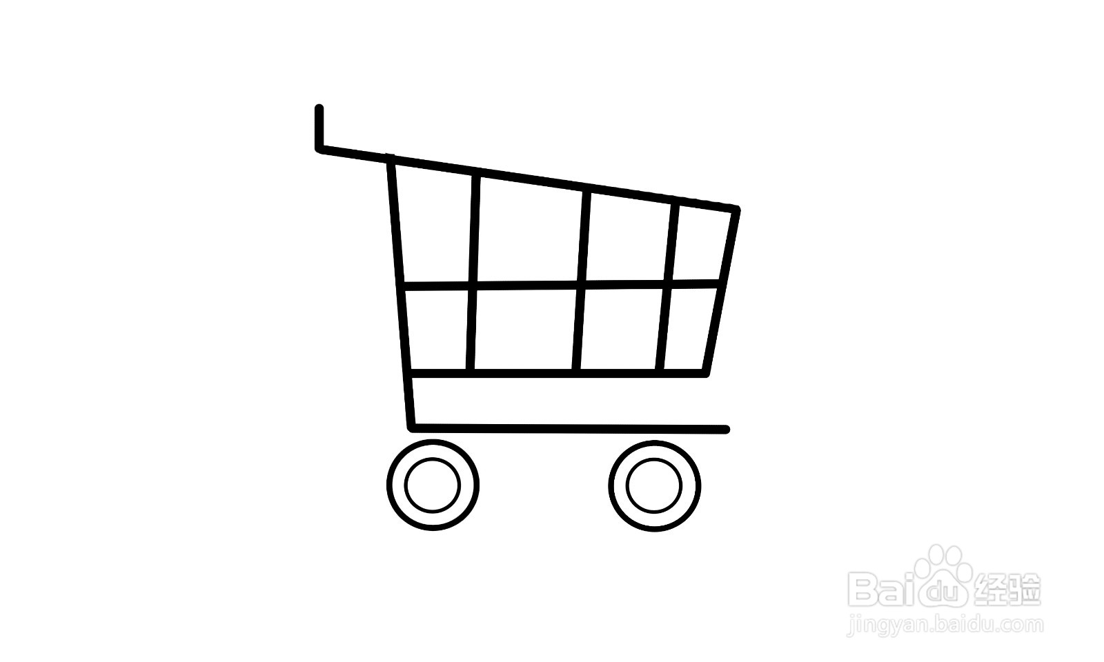 简笔画购物车怎么画？