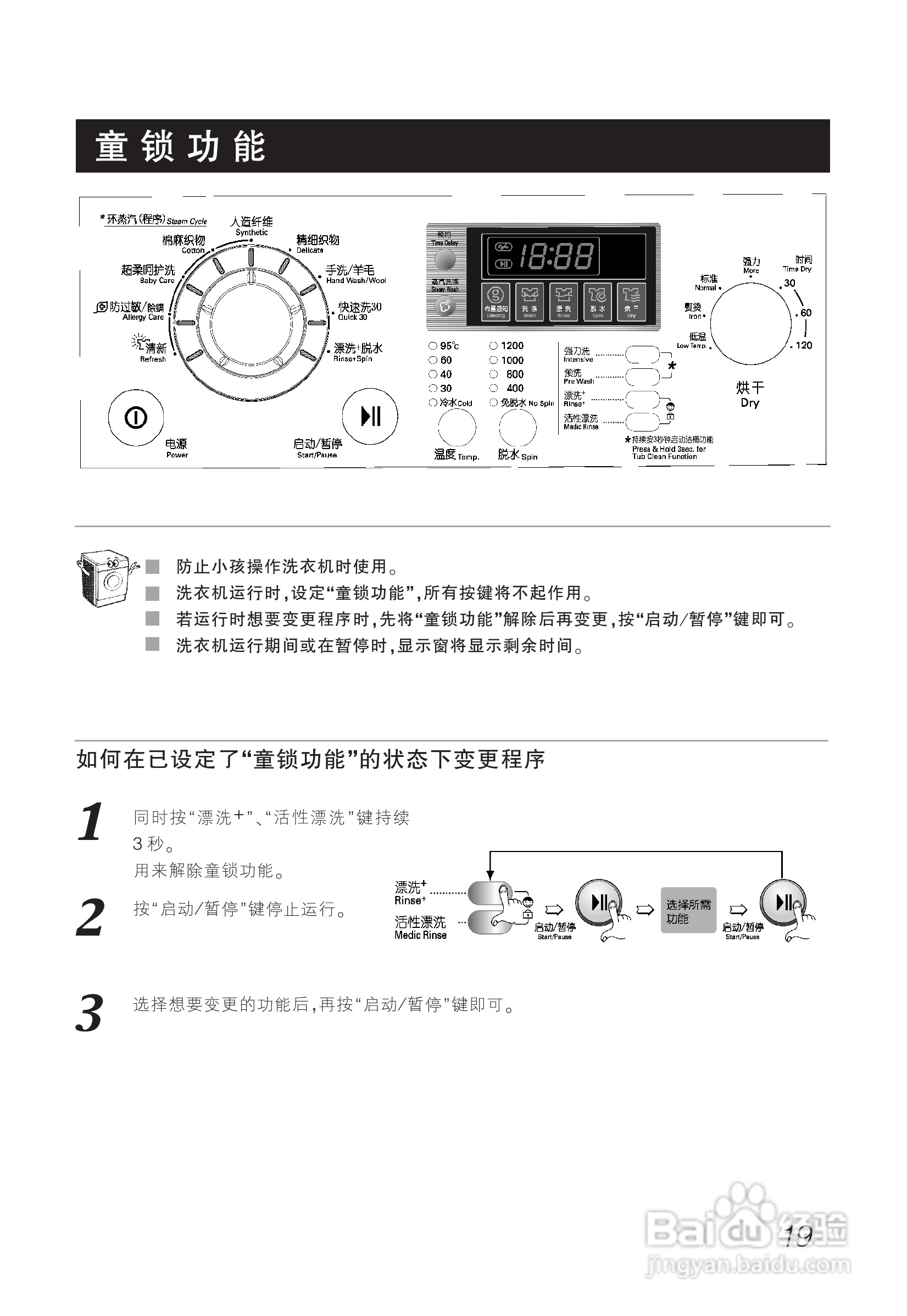 LG WD-A1221ED洗衣机使用说明书:[2]