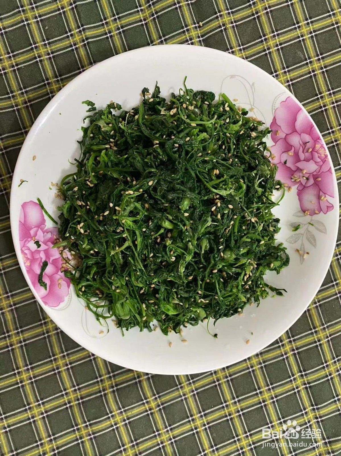 凉拌荠菜的做法