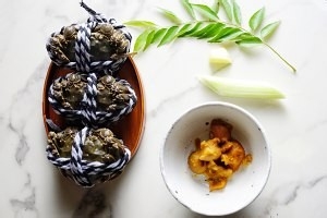咖喱叶金沙大闸蟹的做法