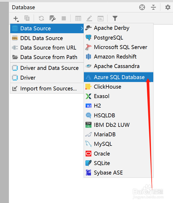 intellij idea如何连接Azure SQL Database