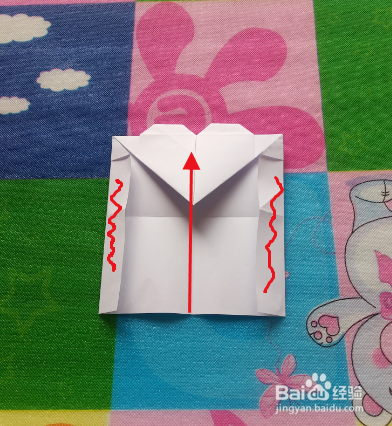 手工折纸之心形信封的折法