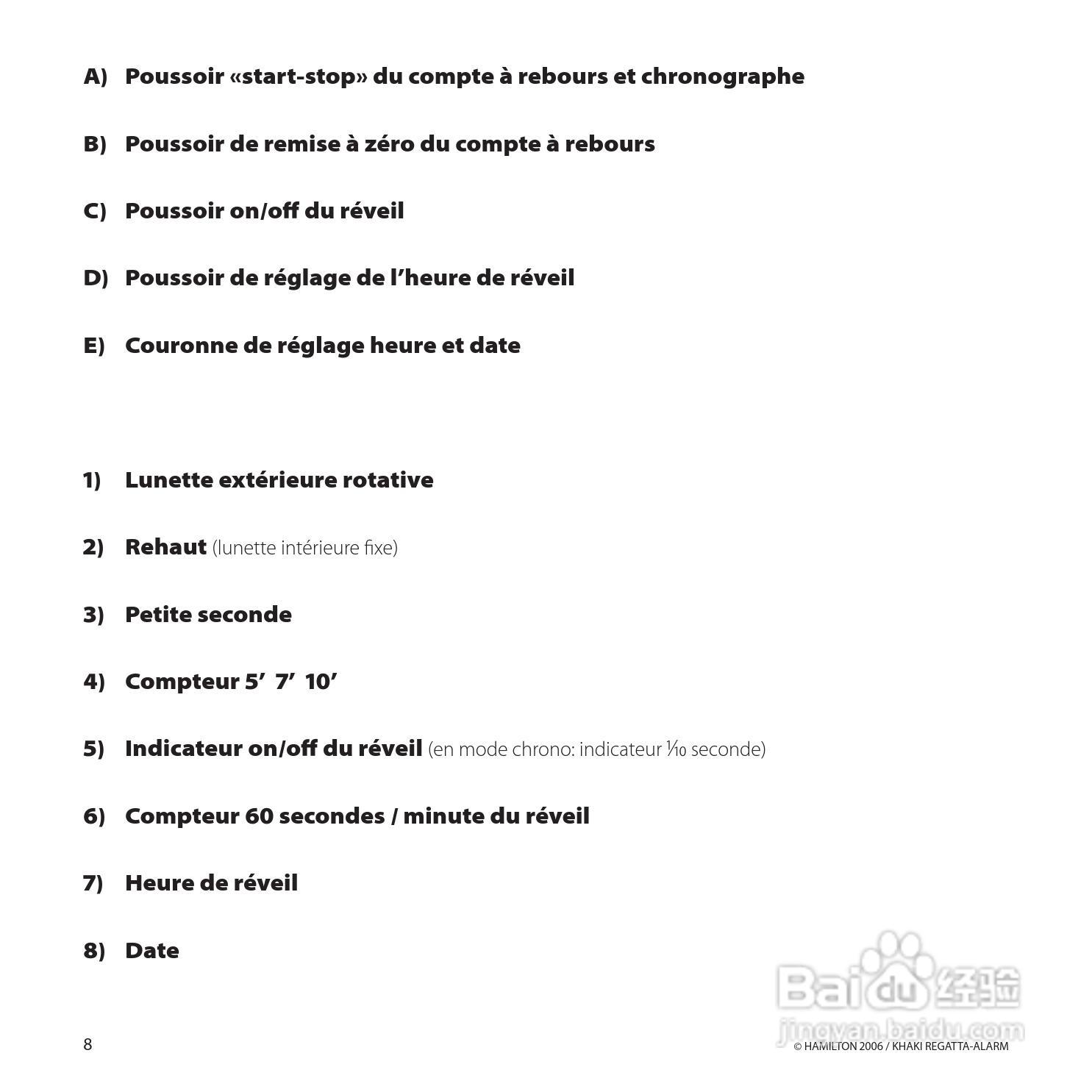 Hamilton汉密尔顿扬帆报时特制手表使用说明书:[1]