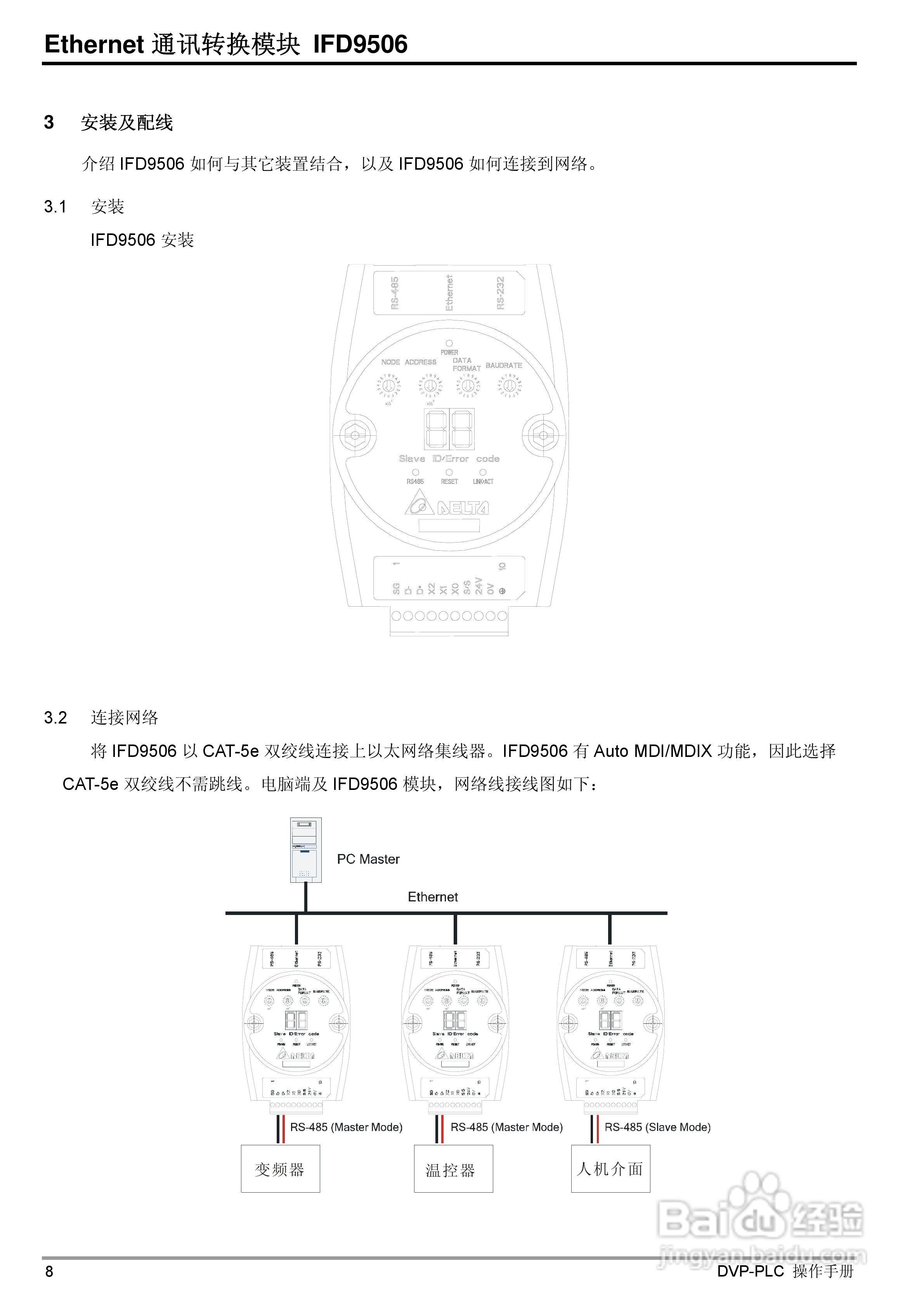 台达IFD9506 Ethernet通讯转换模组操作手册:[1]
