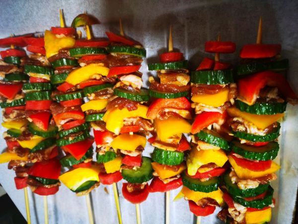 韩式鲜蔬烤肉串