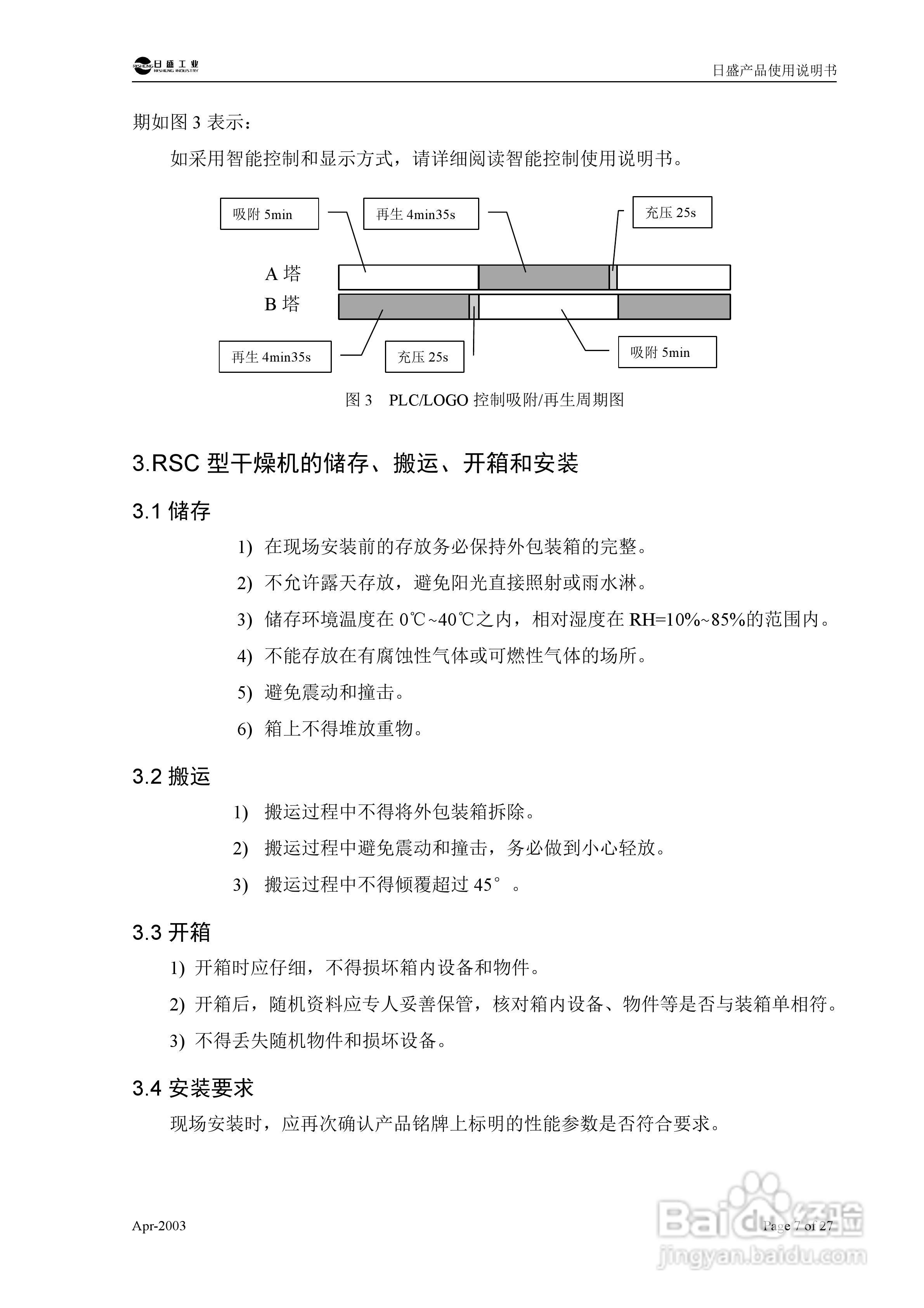 RSC型组合式低露点压缩空气干燥机使用说明书:[2]