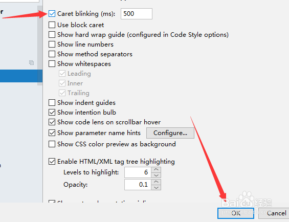 IntelliJ IDEA怎么开启插入符号闪烁