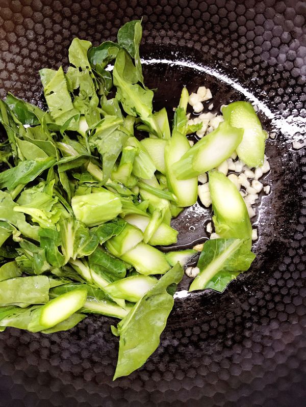 豇豆肉末炒年糕