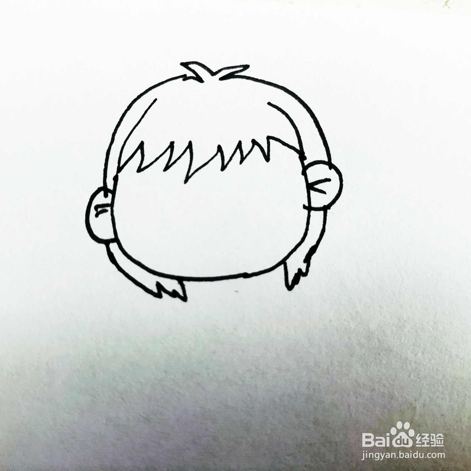 如何来画一位卡通可爱的男生简笔画呢