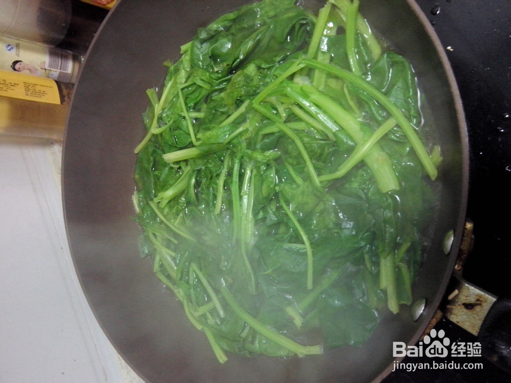 菠菜没有涩味的炒法