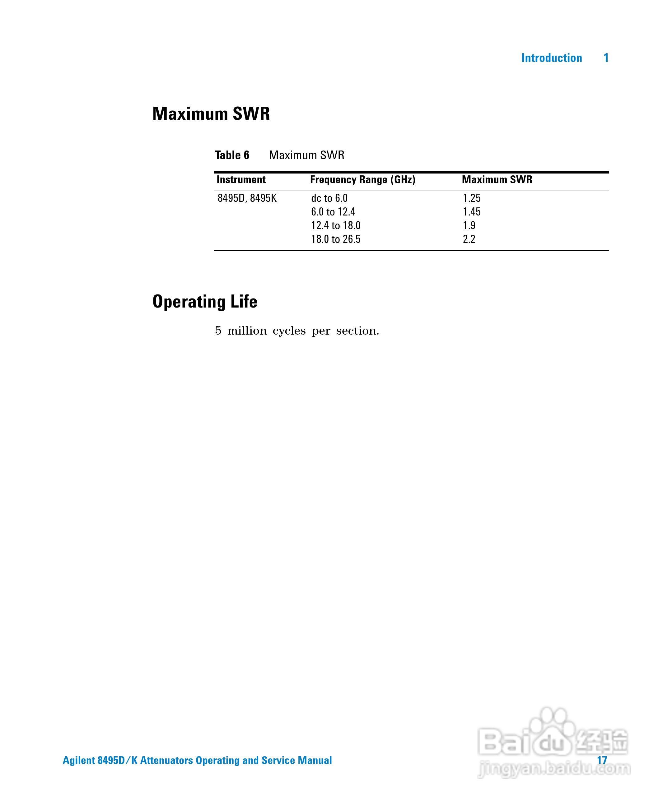 8495D手动步进衰减器使用手册:[2]