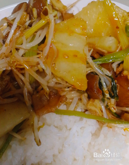 腊肉炒杂菜的做法