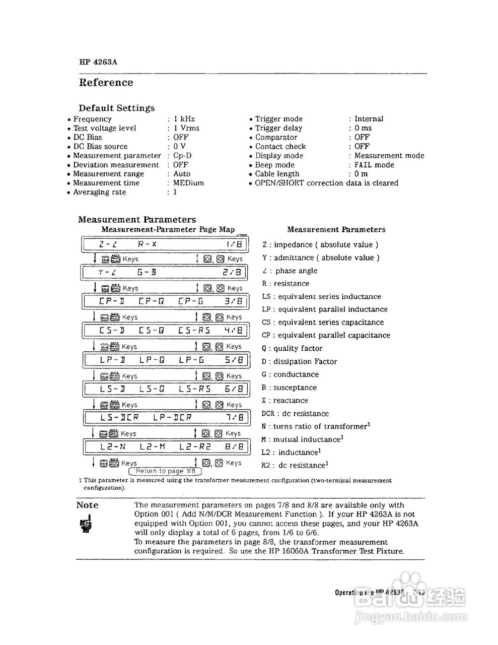 HP4263A电桥说明书:[3]