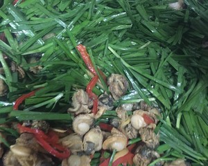 韭菜炒扇贝肉