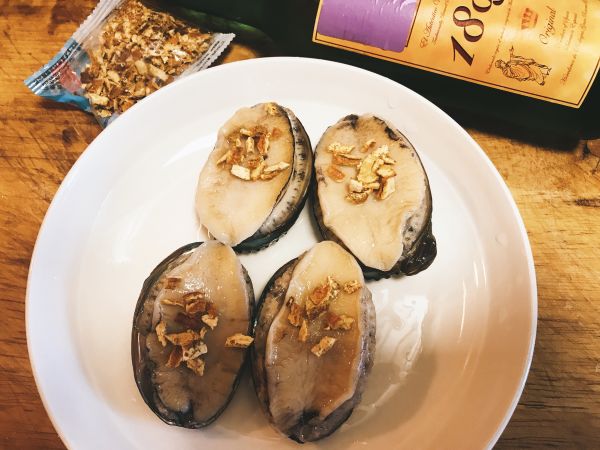 葱油鲍鱼蒸水蛋