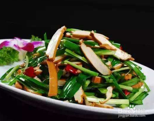 下饭菜猪肉炒韭菜豆腐干