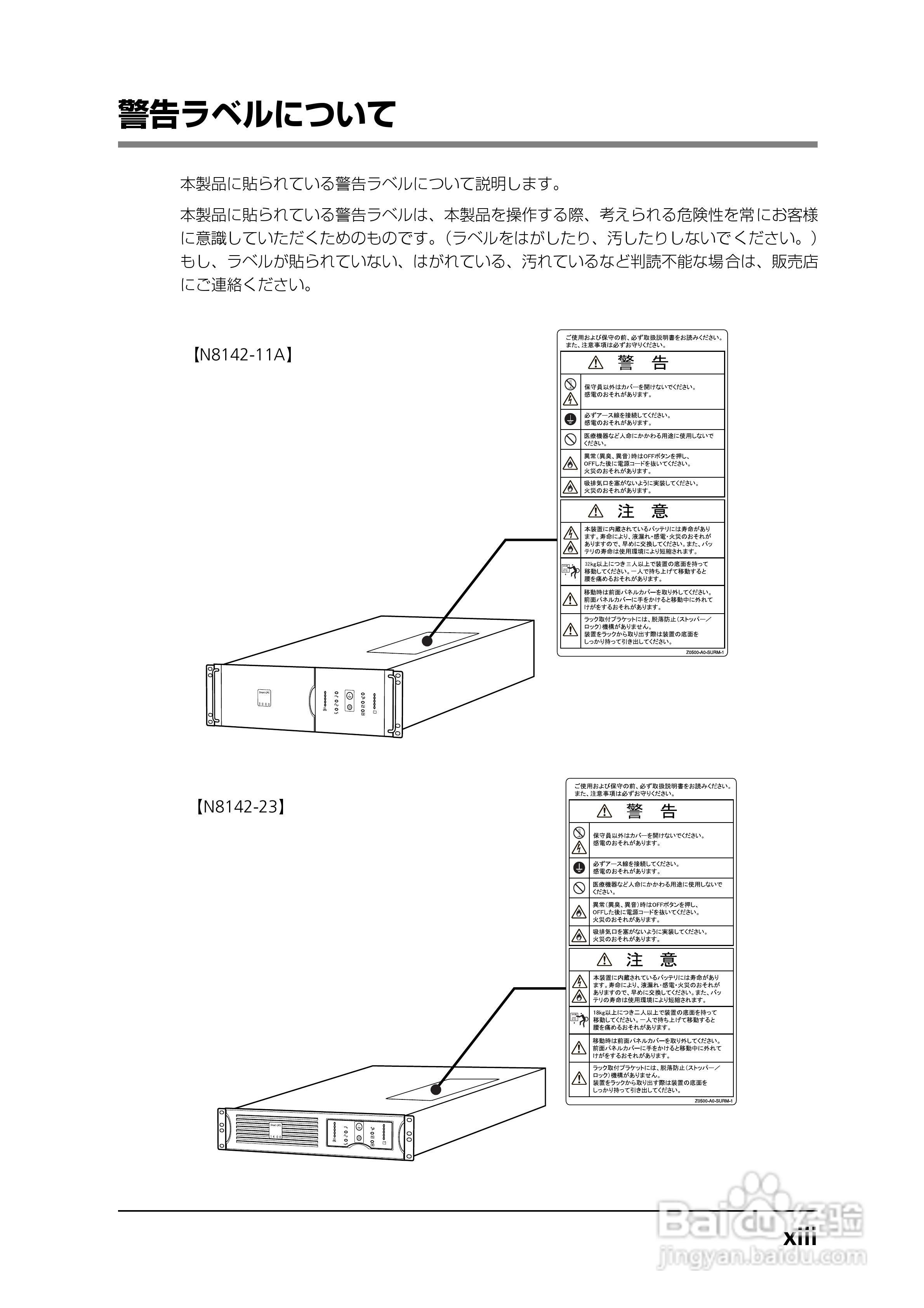 NEC N8142-23/N8142-11A无停电电源装置说明书:[2]