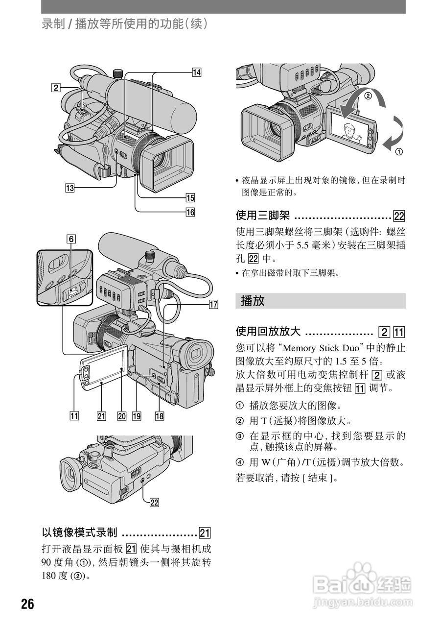 索尼HVR-A1C数字摄录一体机使用说明书:[3]