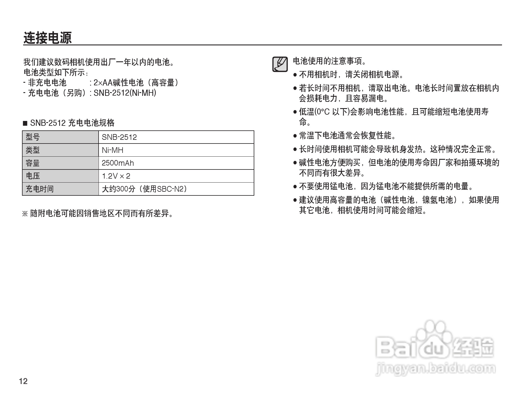 三星ES15数码相机使用说明书:[2]