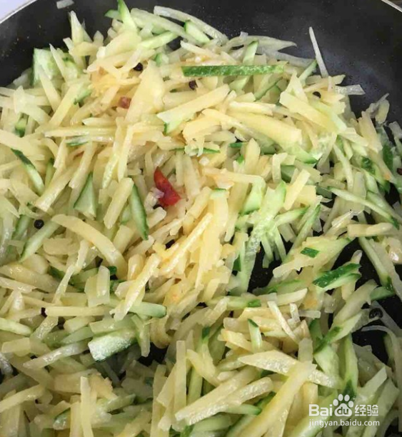 炒土豆黄瓜丝