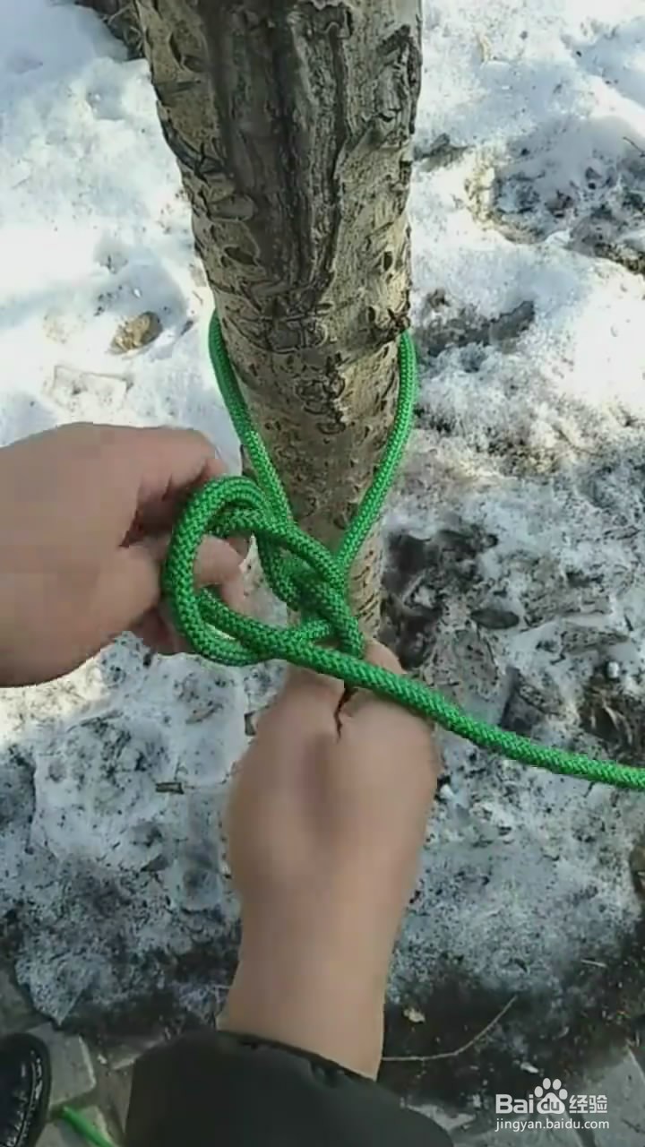 拖车扣打结小技巧