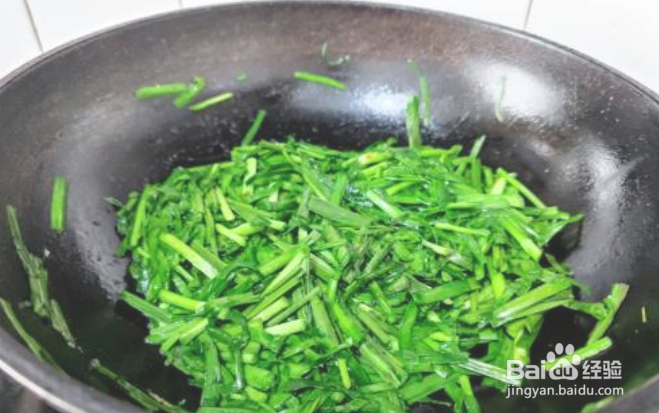 韭菜炒鸡蛋的做法