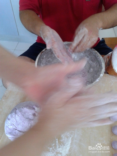 如何制作紫薯糯米丸