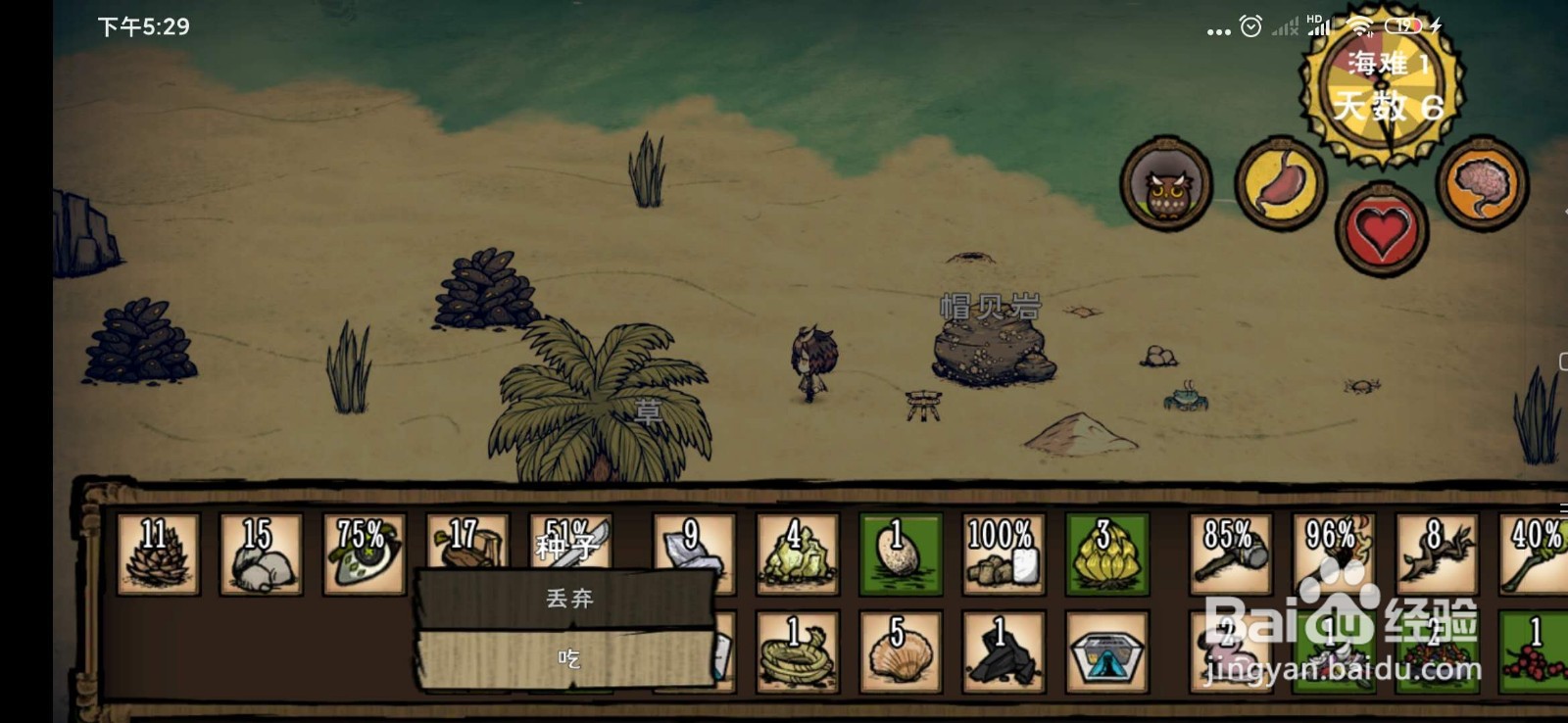 饥荒海滩中容易获得的有哪些食物？