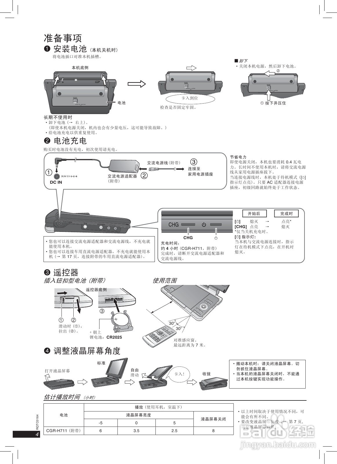 松下DVD-LS83便携DVD使用说明书:[1]