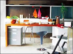 装修妙招小空间中抢出大厨房