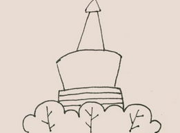 白塔怎么画好看