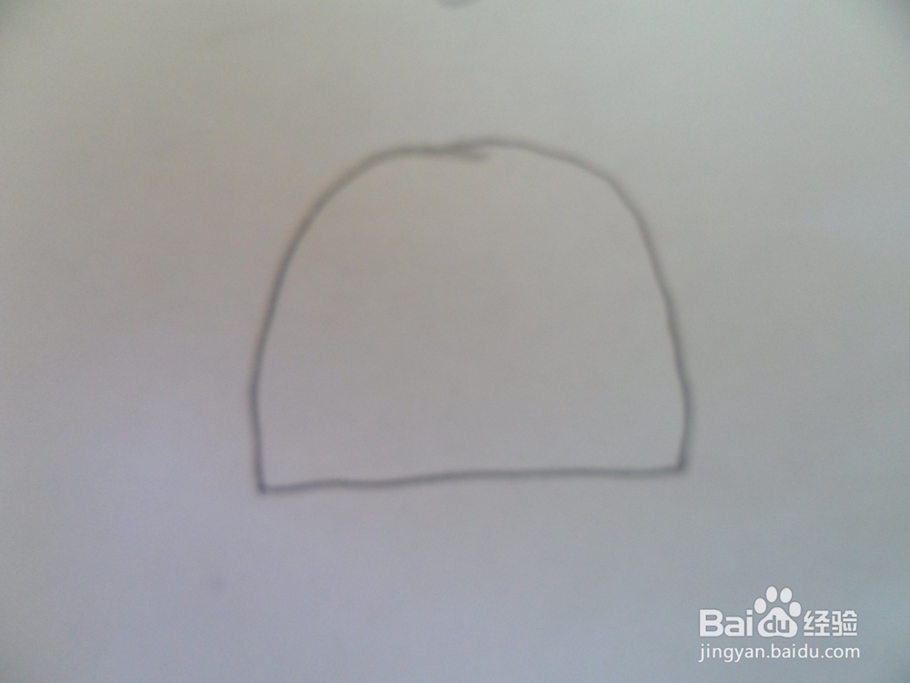 小朋友半圆画表情画