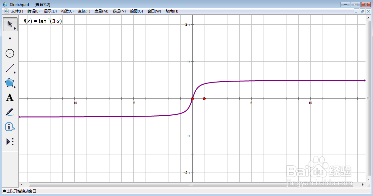 怎样创建函数f(x)=arctan(3x)并绘制其图像