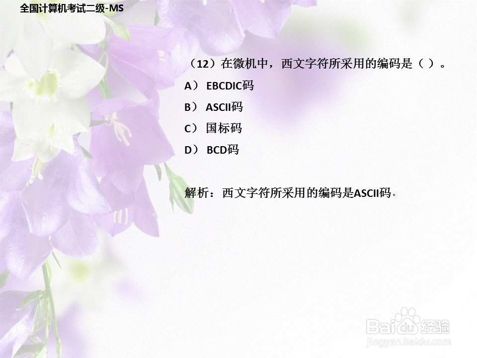 全国计算机二级考试-高级MS