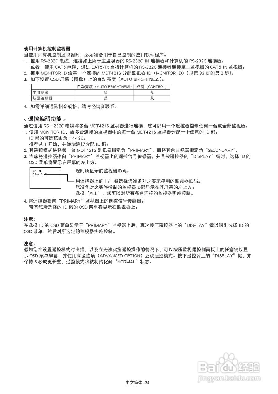 三菱MDT421S液晶显示器说明书:[4]