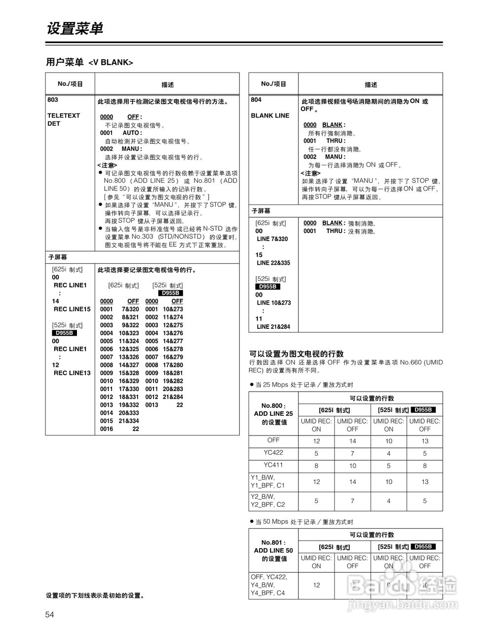 松下AJ-D955BMC数码摄像机说明书:[6]
