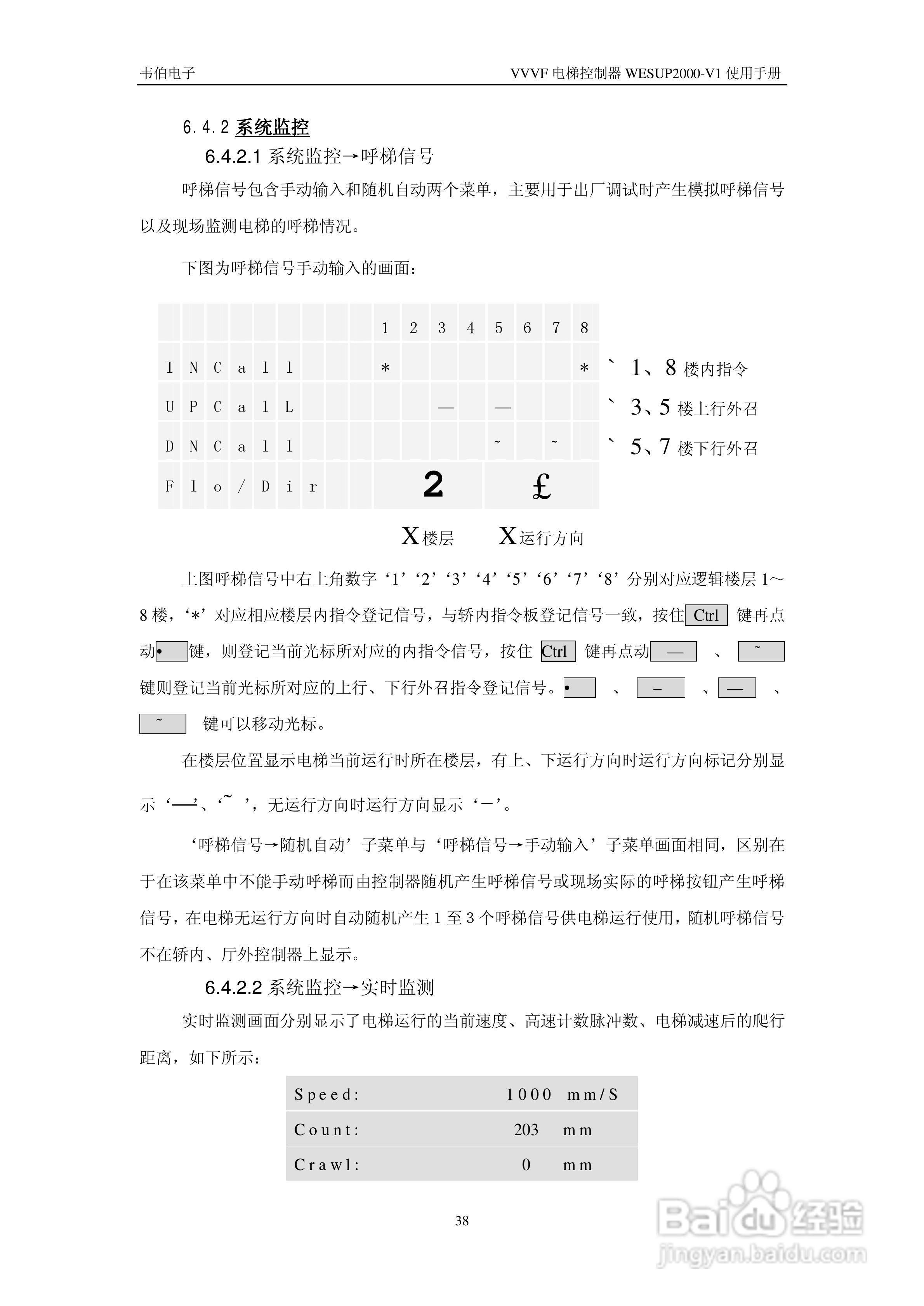 WESUP 2000-V1变频调速电梯微机控制器说明书:[5]