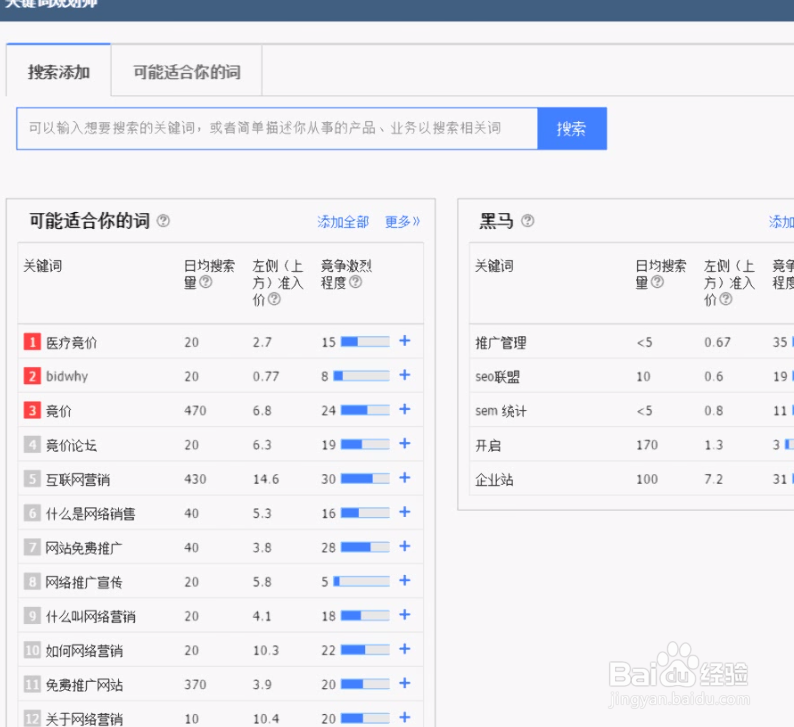 百度竞价帐户搭建步骤
