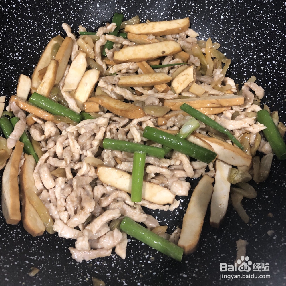 简单好吃的榨菜香干肉丝