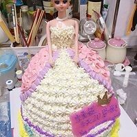 彩虹芭比娃娃蛋糕怎么做?